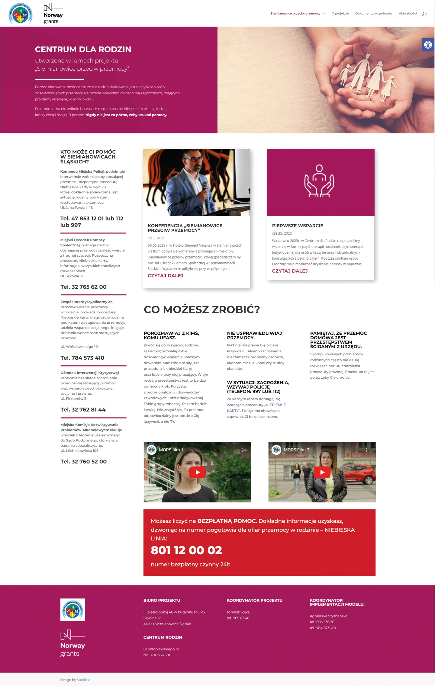 Siemianowice przeciw przemocy WWW_strona szymanski clinic